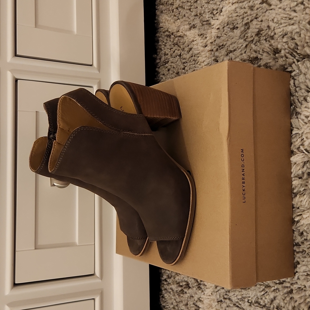 Lucky Open Toe Booties - Picture 2 of 4